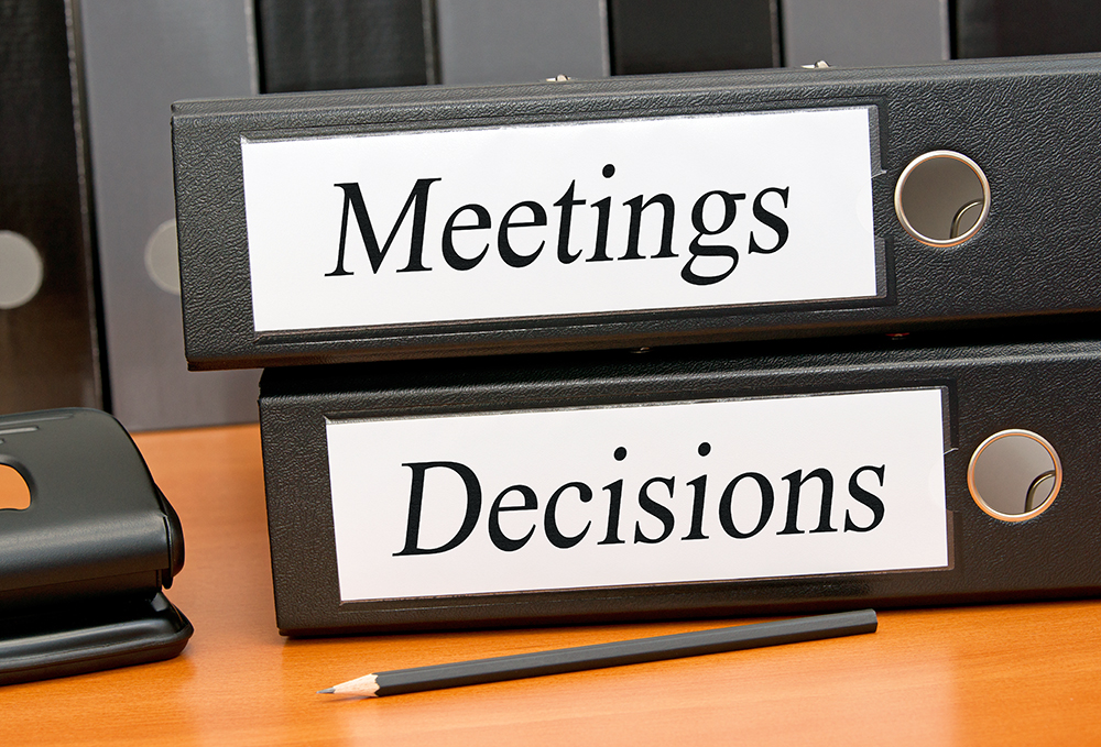Meetings and Decisions Graphic